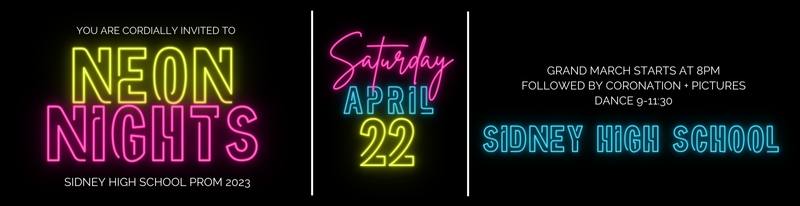 Prom Invitation - Neon Nights